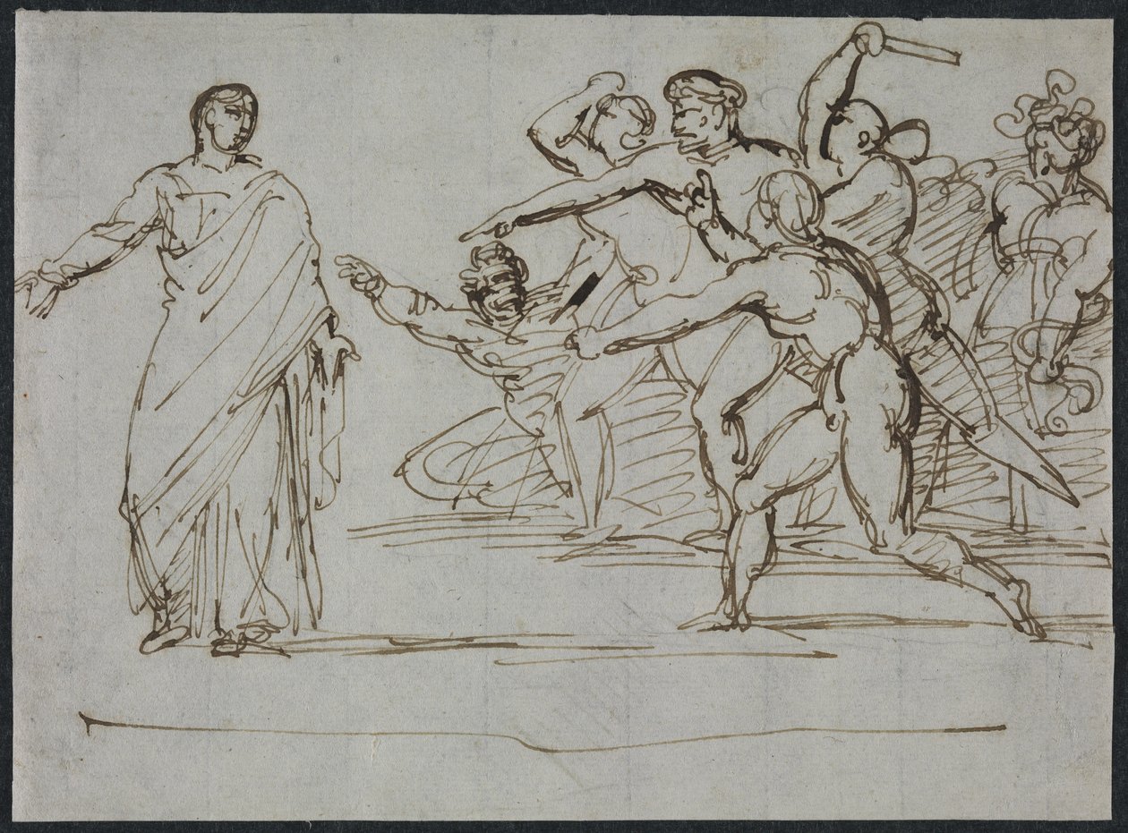 刺杀提比略 作者 西奥多·杰里科（Theodore Gericault）