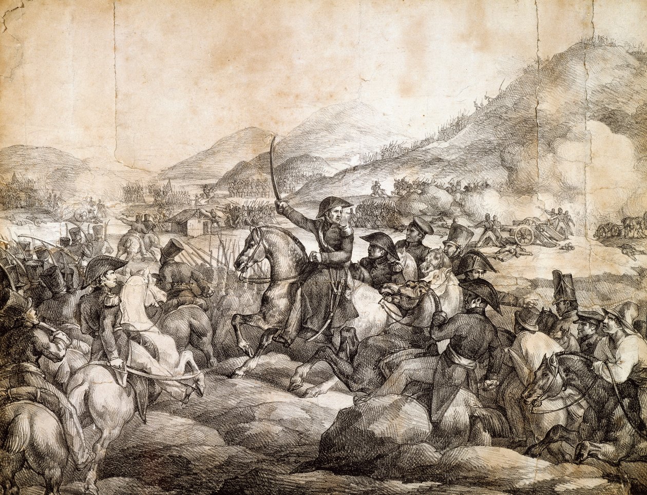 查卡布科战役，1817年2月，宣布何塞-德-圣马丁战胜西班牙人，由西奥多-杰里科绘制，阿根廷 作者 西奥多·杰里科（Theodore Gericault）