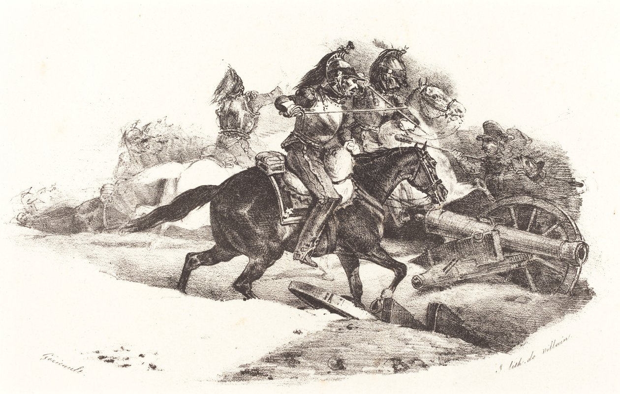 冲锋陷阵的骑兵 作者 西奥多·杰里科（Theodore Gericault）
