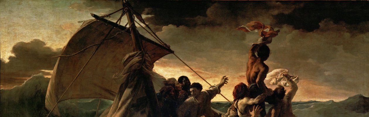 法语  Le Radeau de La Méduse 美杜莎之筏 作者 西奥多·杰里科（Theodore Gericault）