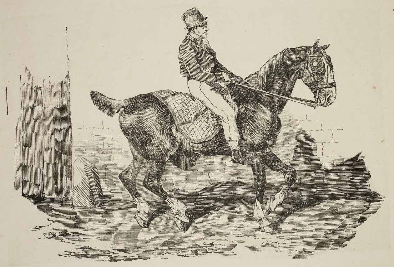热里科 - 小马夫骑的马车马，1820 年 作者 西奥多·杰里科（Theodore Gericault）