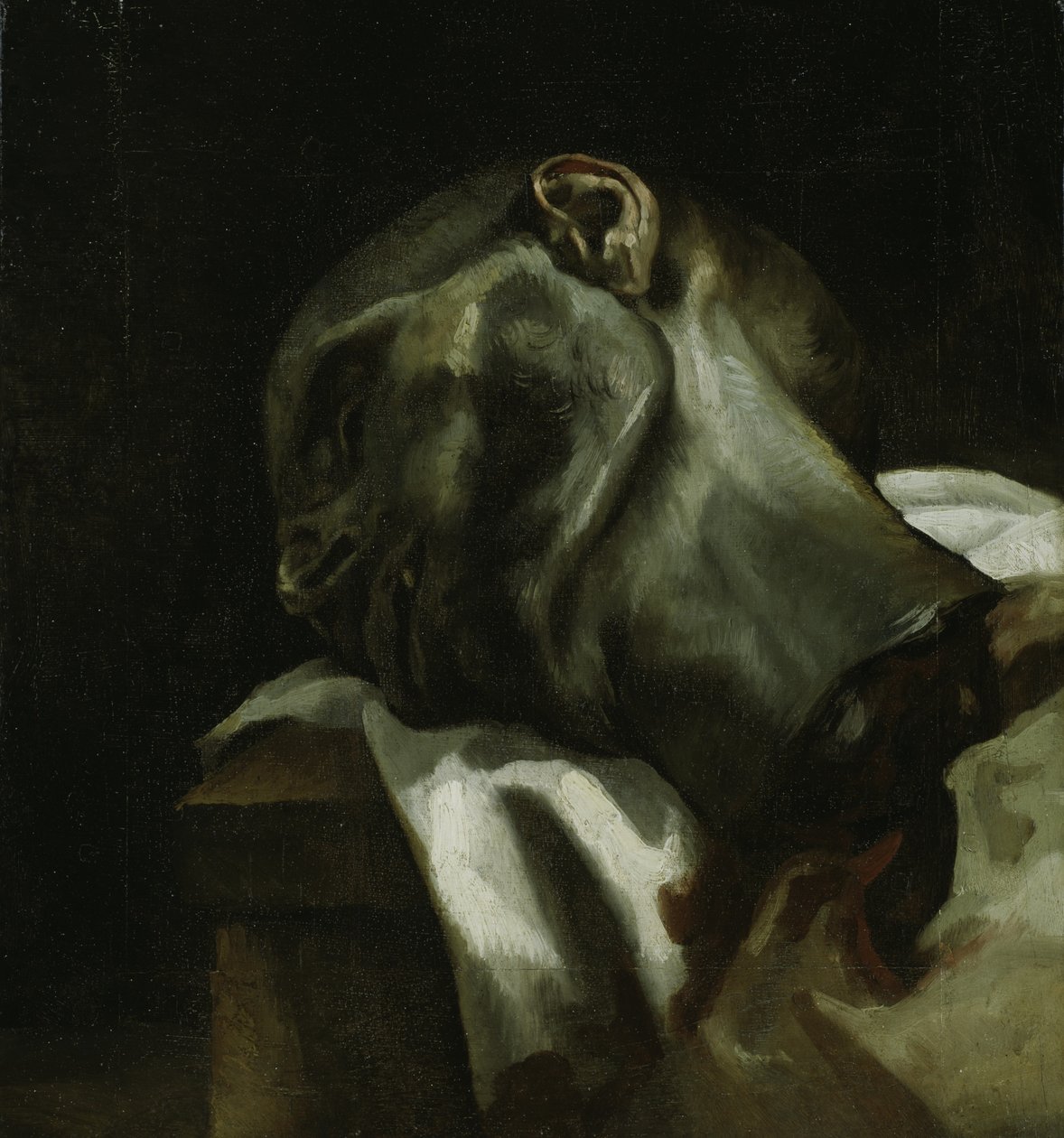 一个被送上断头台的人的头 作者 西奥多·杰里科（Theodore Gericault）
