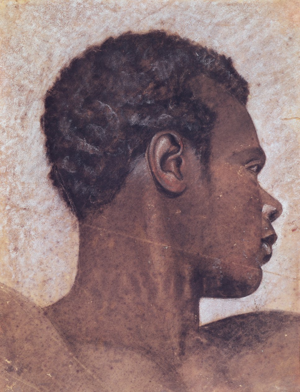一个黑人的头 作者 西奥多·杰里科（Theodore Gericault）