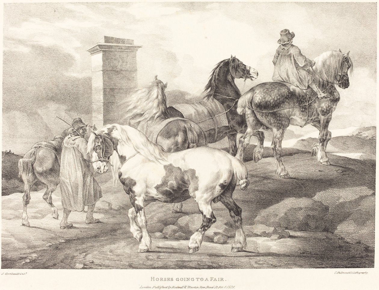 马匹去参加展会 作者 西奥多·杰里科（Theodore Gericault）