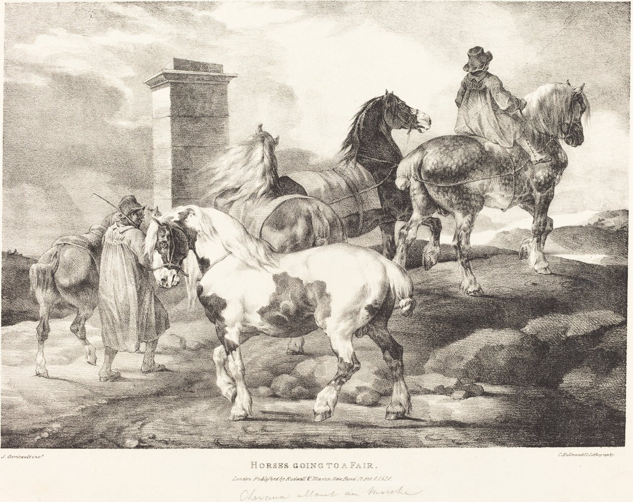 马匹去参加展会 作者 西奥多·杰里科（Theodore Gericault）