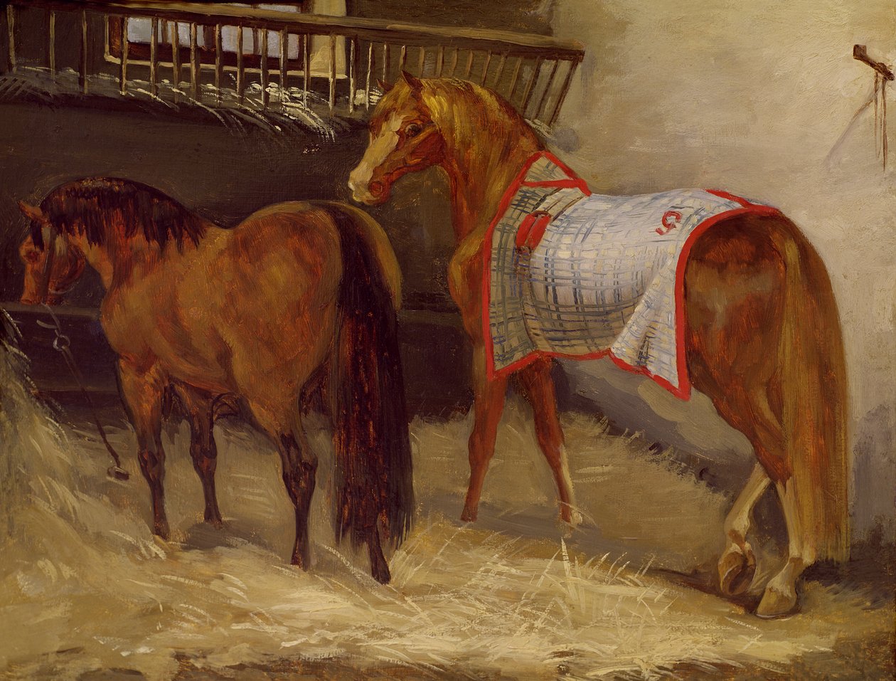 马厩里的马 作者 西奥多·杰里科（Theodore Gericault）
