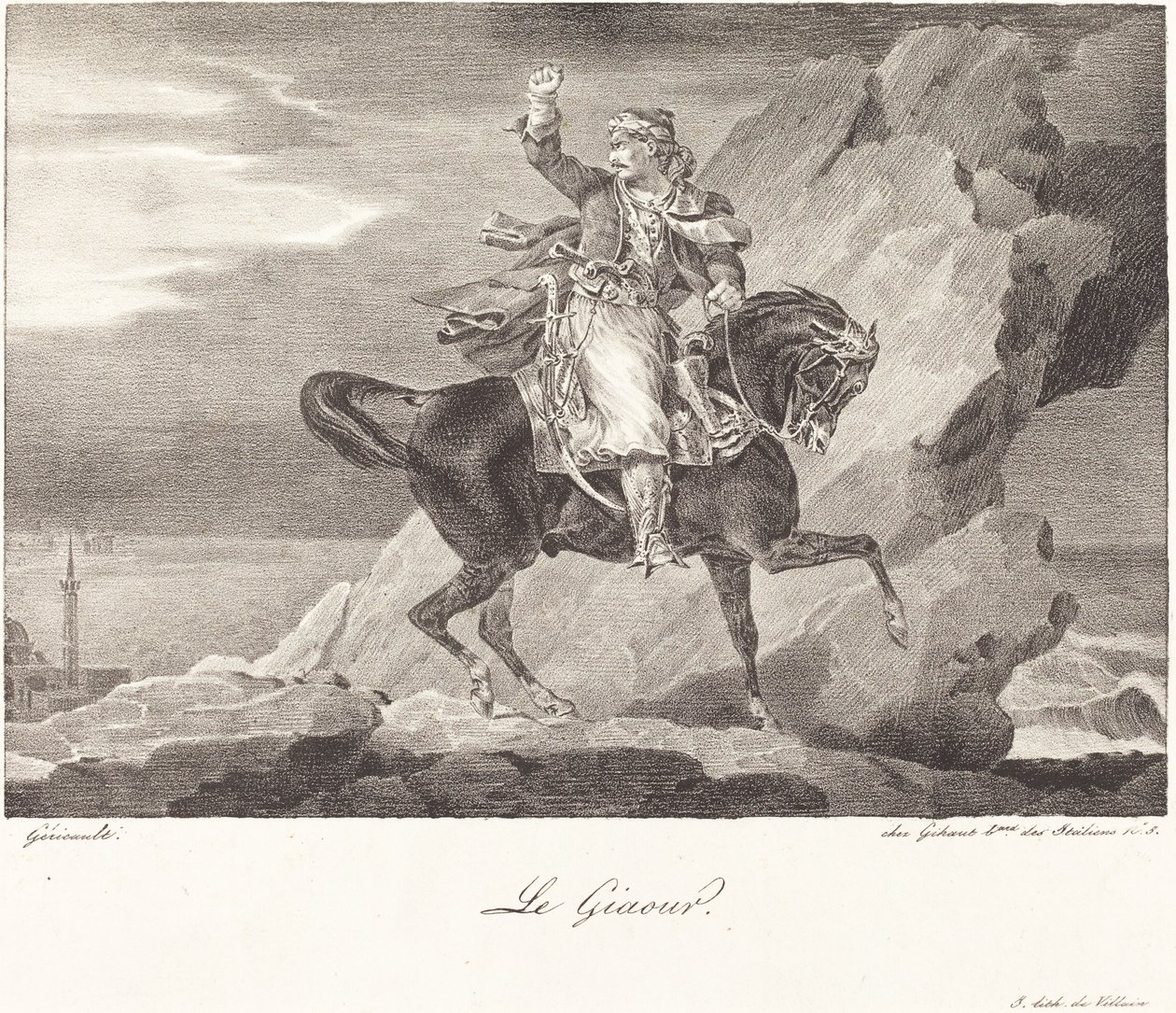异教徒》（Le Giaour）。 作者 西奥多·杰里科（Theodore Gericault）