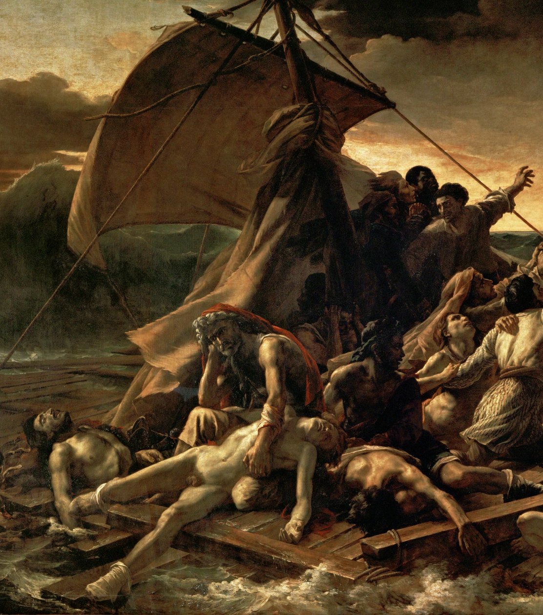 Le Radeau de la Meduse - "美杜莎 "号木筏... 作者 西奥多·杰里科（Theodore Gericault）