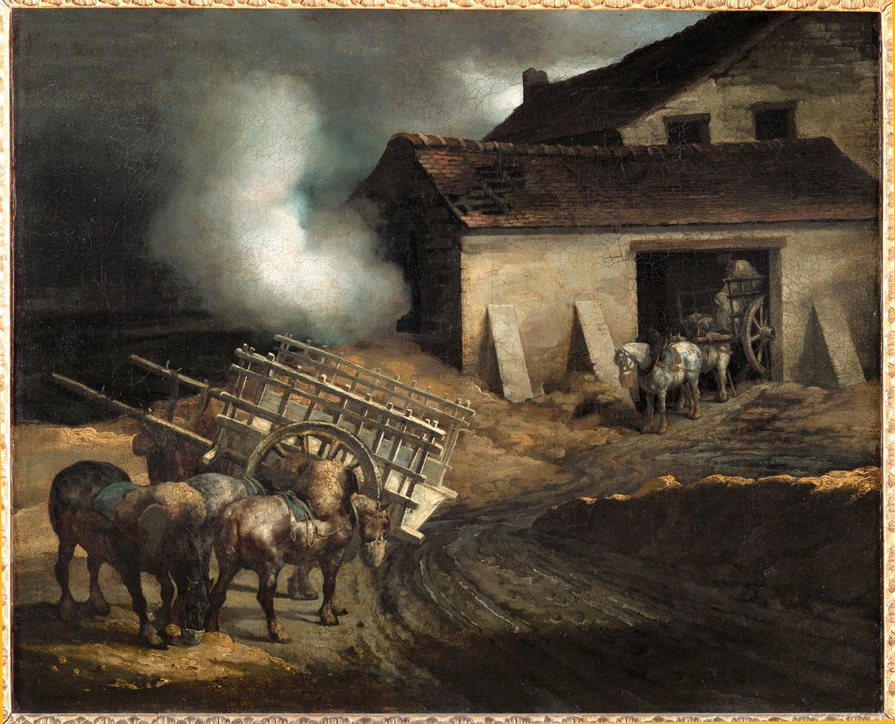 Le four a platre.石膏炉... 作者 西奥多·杰里科（Theodore Gericault）