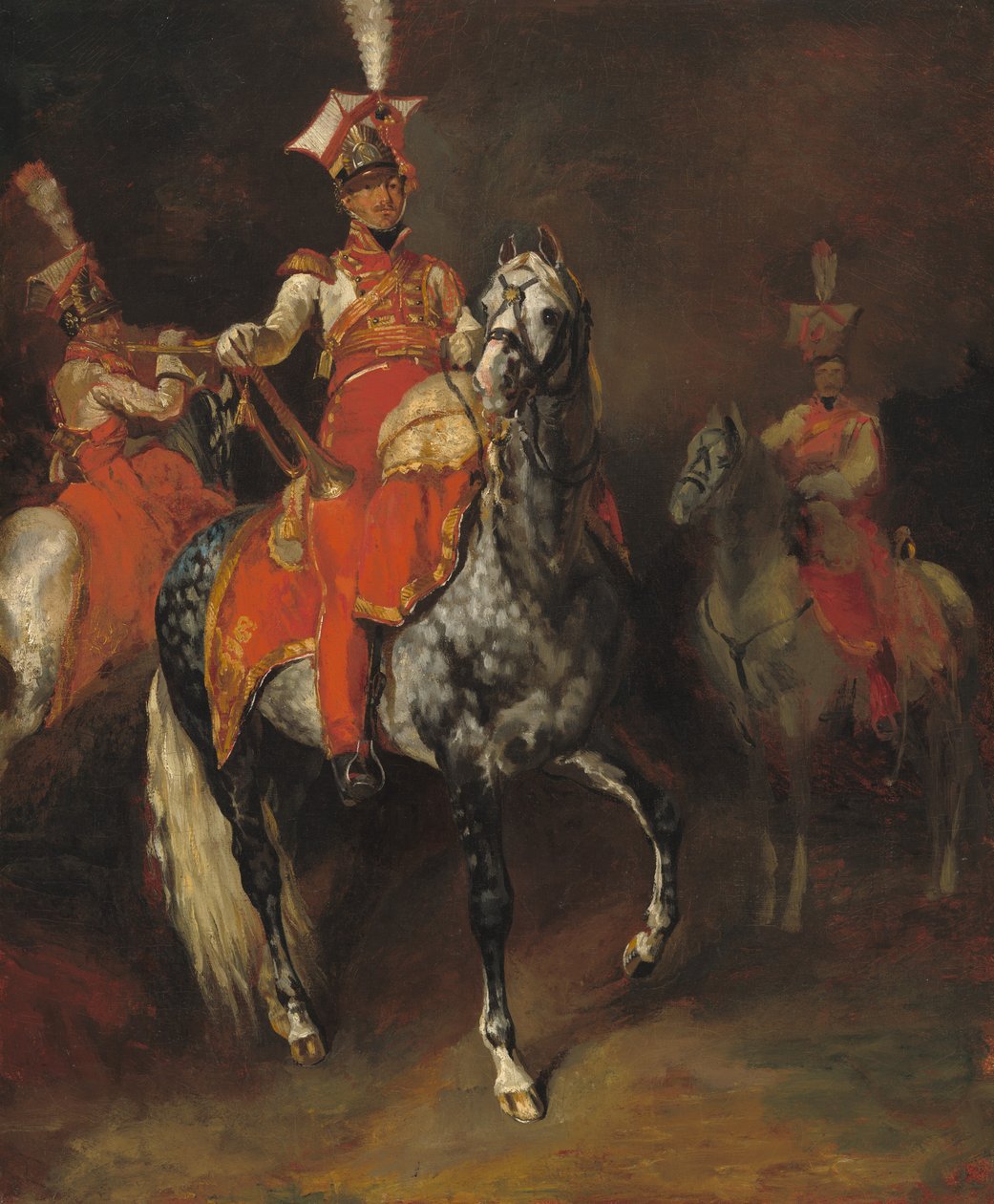 拿破仑帝国卫队的骑兵小号手 作者 西奥多·杰里科（Theodore Gericault）