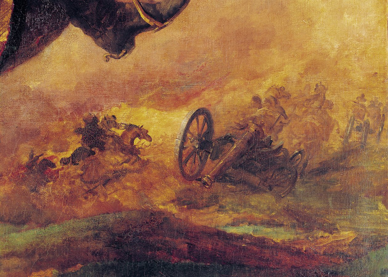 Hu骑兵的官员，右边一门大炮的细节，1814年（细节26088） 作者 西奥多·杰里科（Theodore Gericault）