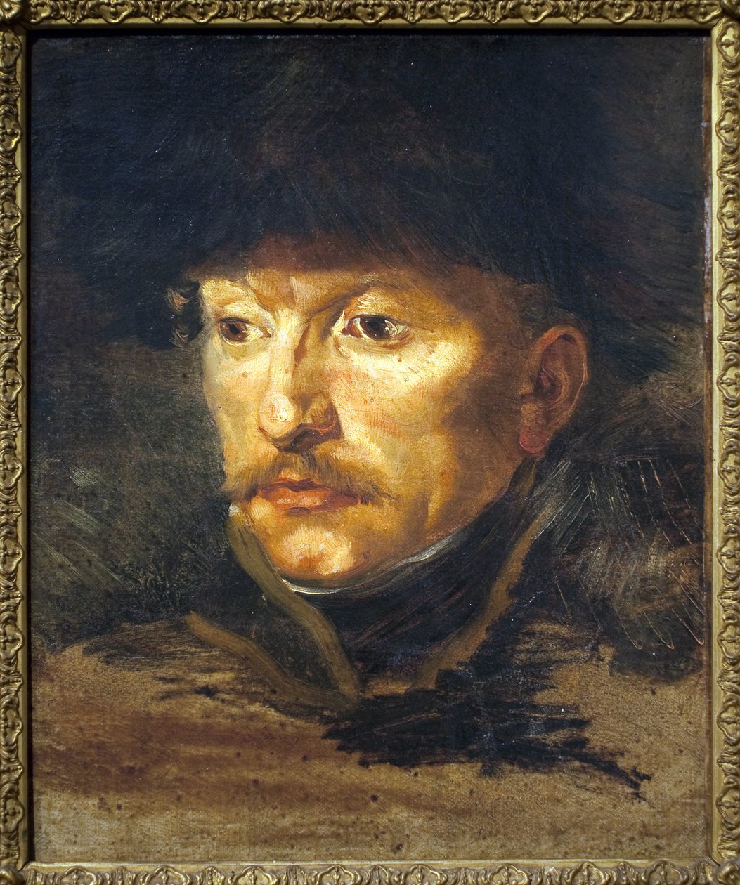 Dieudonne中尉的肖像。Theodore Gericault（1794-1824）的画作，布面油画，约1812年。法国艺术 作者 西奥多·杰里科（Theodore Gericault）