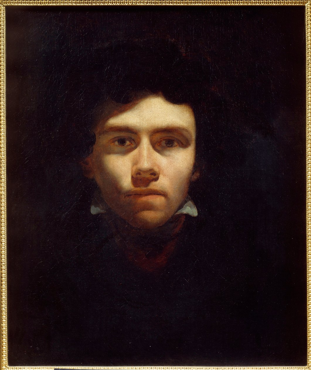 画家 Eugene Delacroix (1798-1863) 的肖像画 by Theodore Gericault (1791-1824) 1820-1824 Sun。 0,5x0,6 m 鲁昂，Musee des Beaux Arts 作者 西奥多·杰里科（Theodore Gericault）