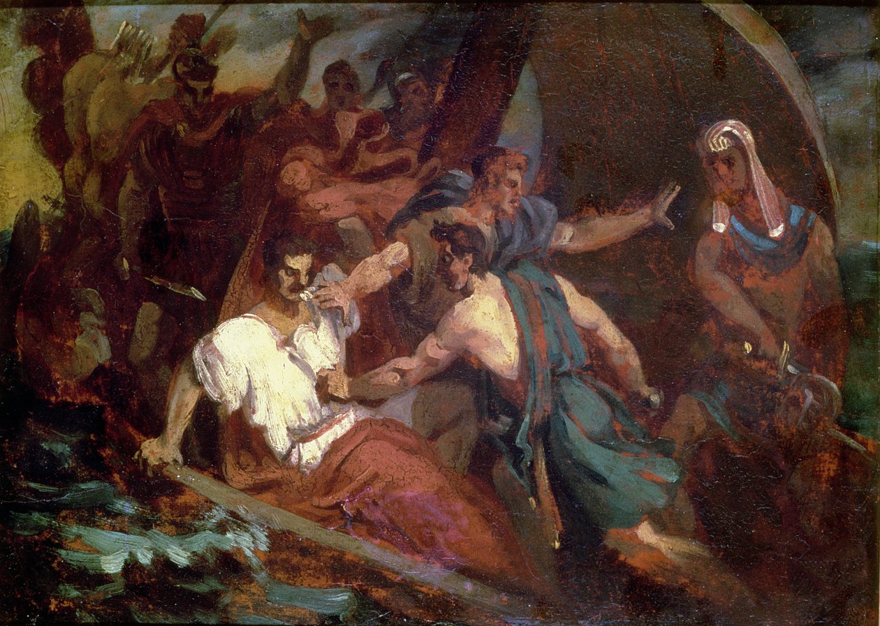 在一艘帆船上的反抗 作者 西奥多·杰里科（Theodore Gericault）