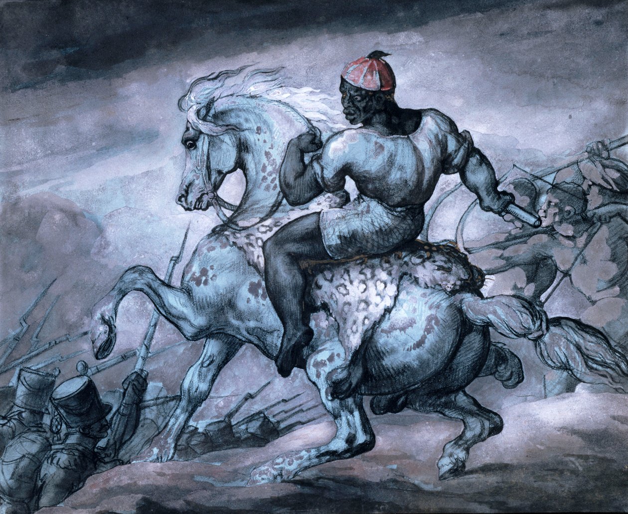 殖民战争的场景：养马的黑人 作者 西奥多·杰里科（Theodore Gericault）