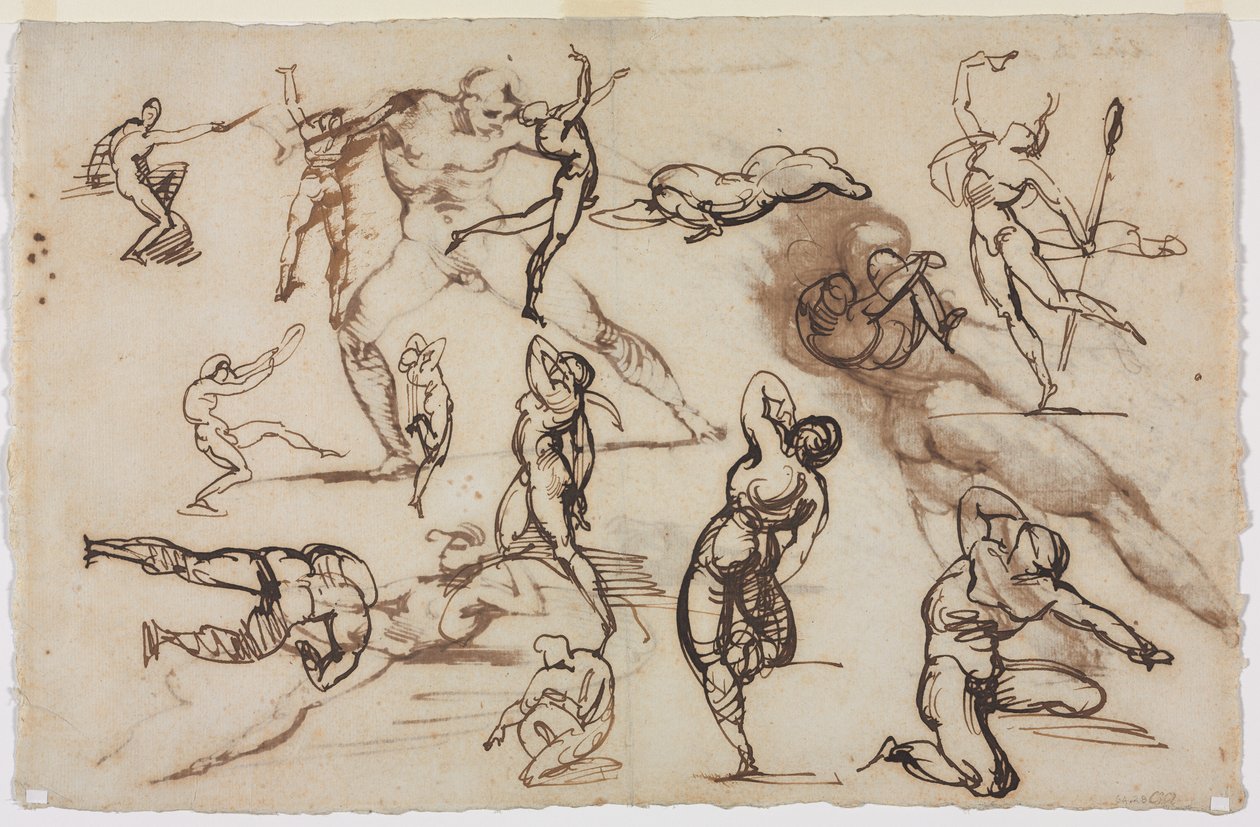 素描纸（背面） 作者 西奥多·杰里科（Theodore Gericault）