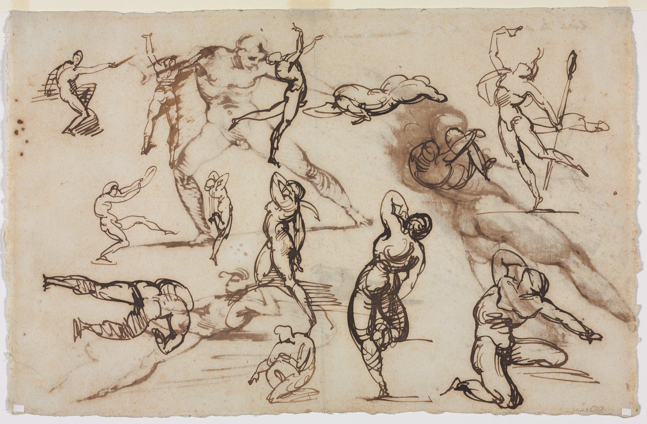 素描纸（背面） 作者 西奥多·杰里科（Theodore Gericault）