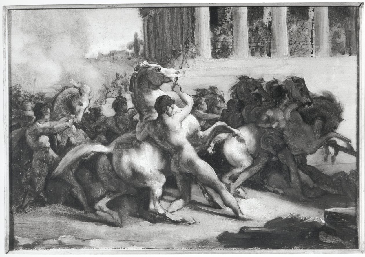 研究野蛮人马的种族 作者 西奥多·杰里科（Theodore Gericault）