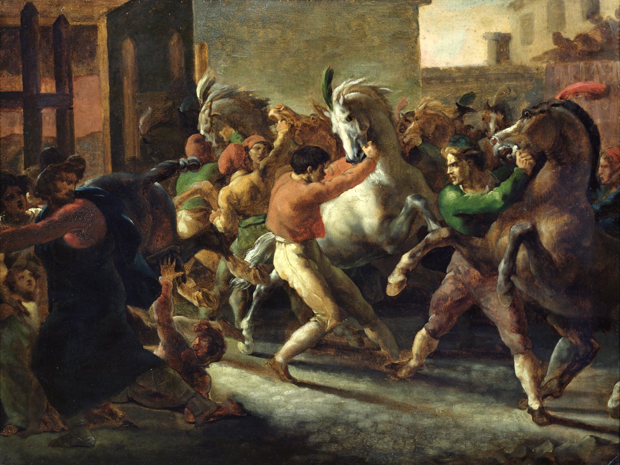 研究野蛮人的种族，1817年 作者 西奥多·杰里科（Theodore Gericault）