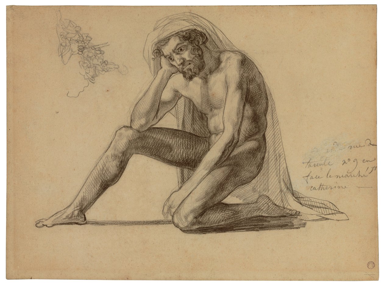 在美杜莎筏上为父亲学习 作者 西奥多·杰里科（Theodore Gericault）