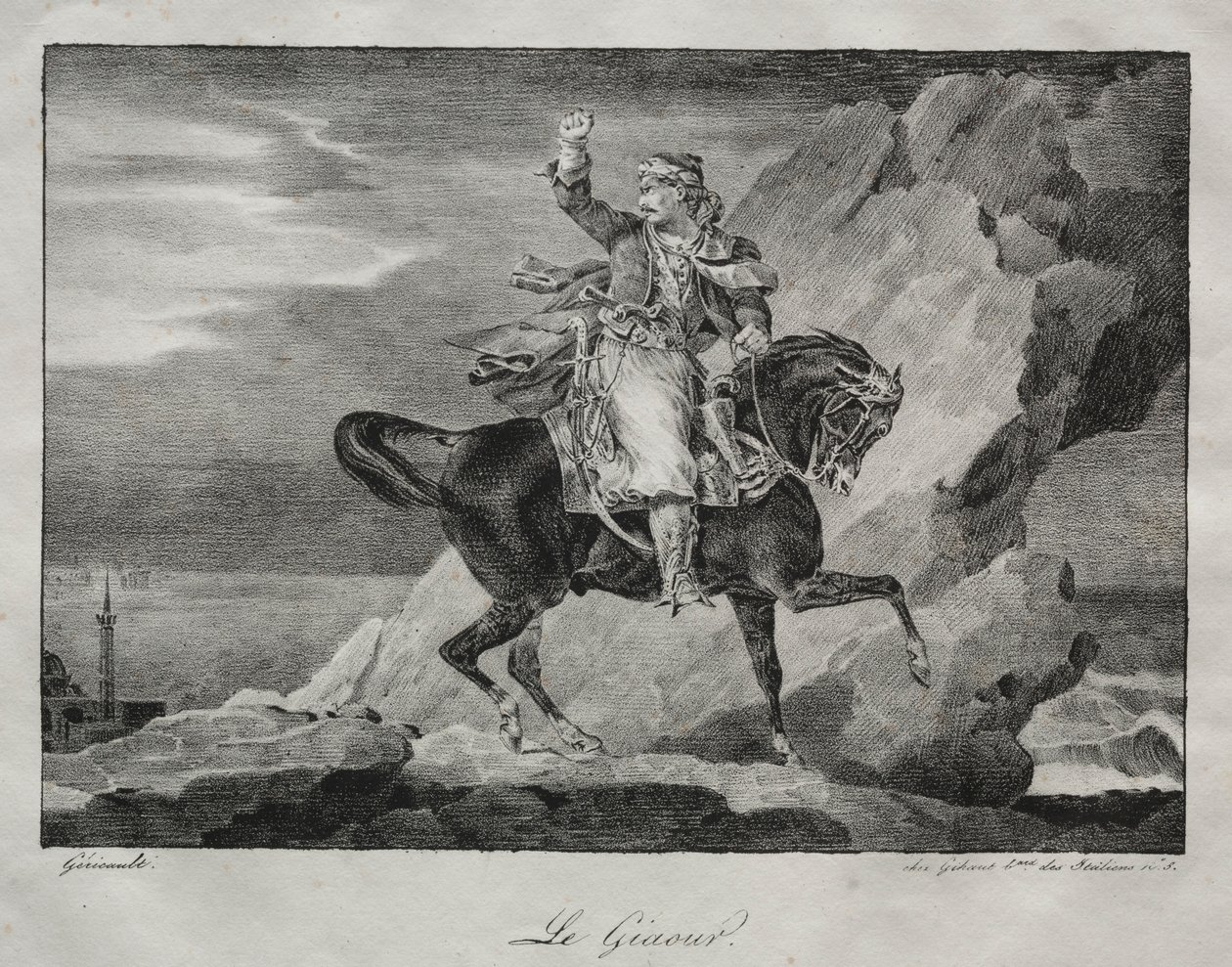 The Giaour，1820年。 作者 西奥多·杰里科（Theodore Gericault）