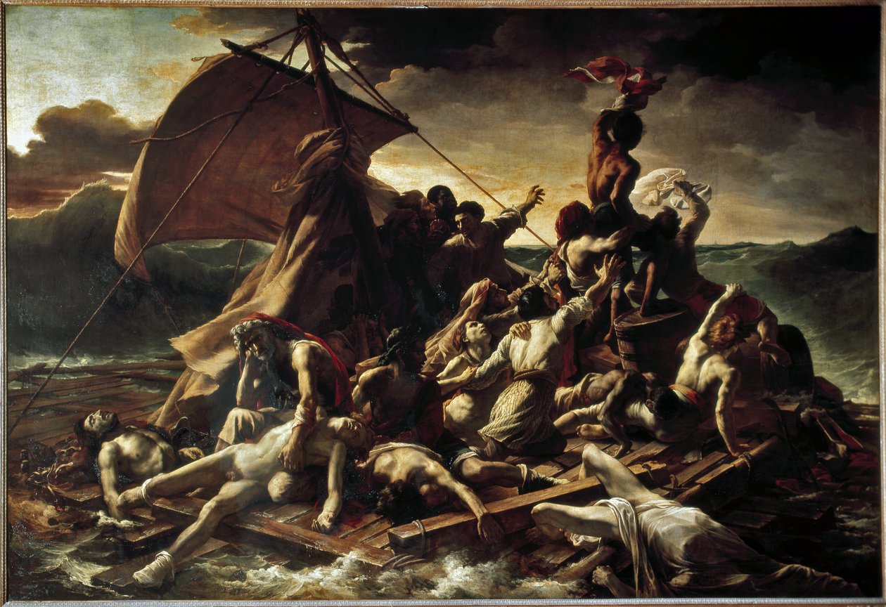 美杜莎之筏 - 布面油画 作者 西奥多·杰里科（Theodore Gericault）