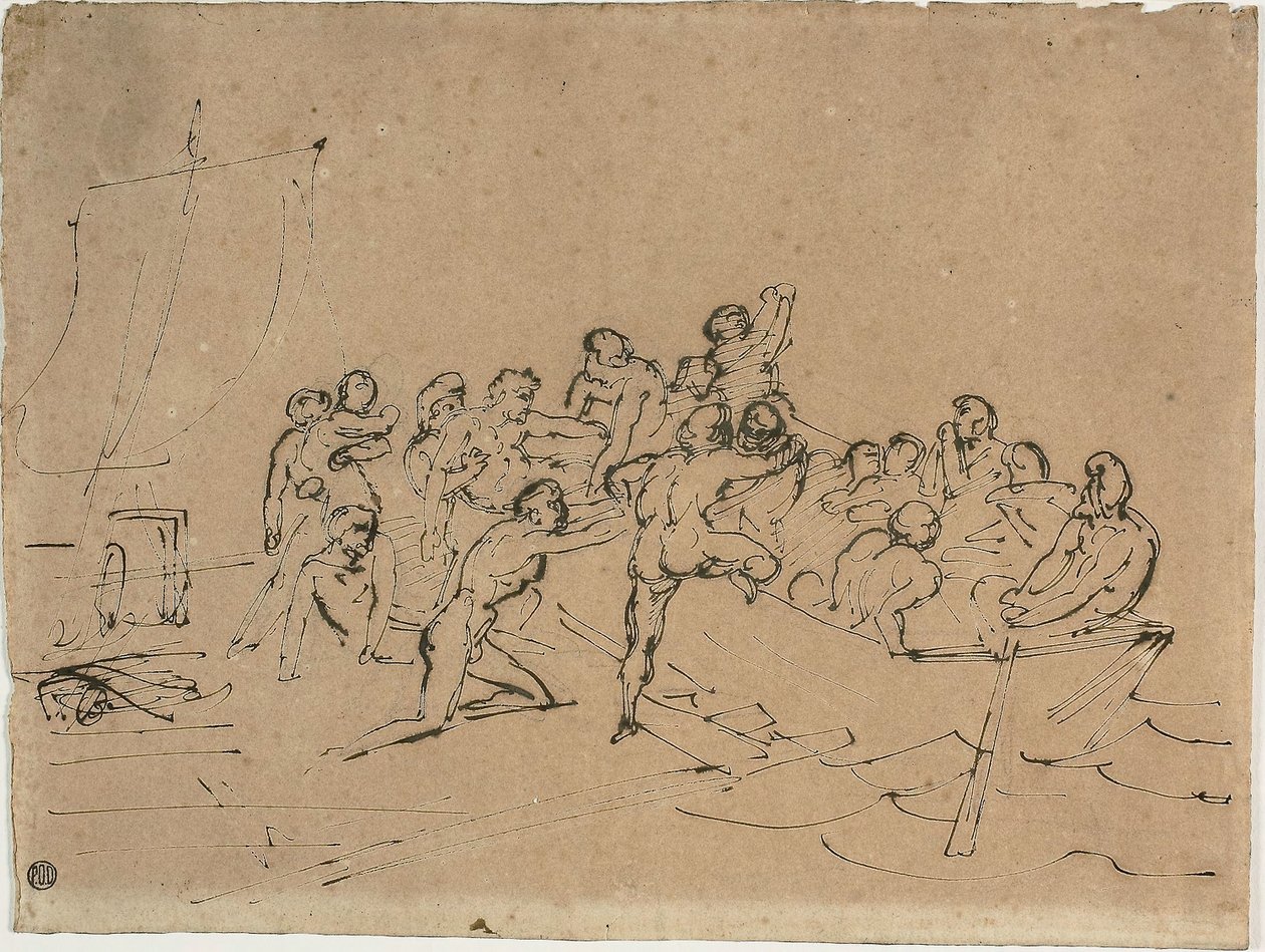 营救美杜莎之筏的幸存者 作者 西奥多·杰里科（Theodore Gericault）