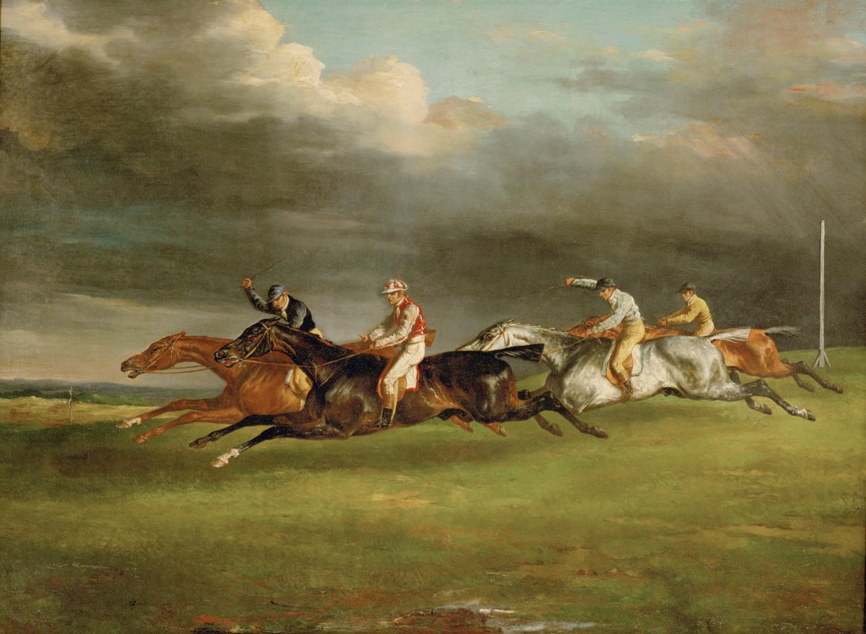 在埃普森举行的德比 ... 作者 西奥多·杰里科（Theodore Gericault）