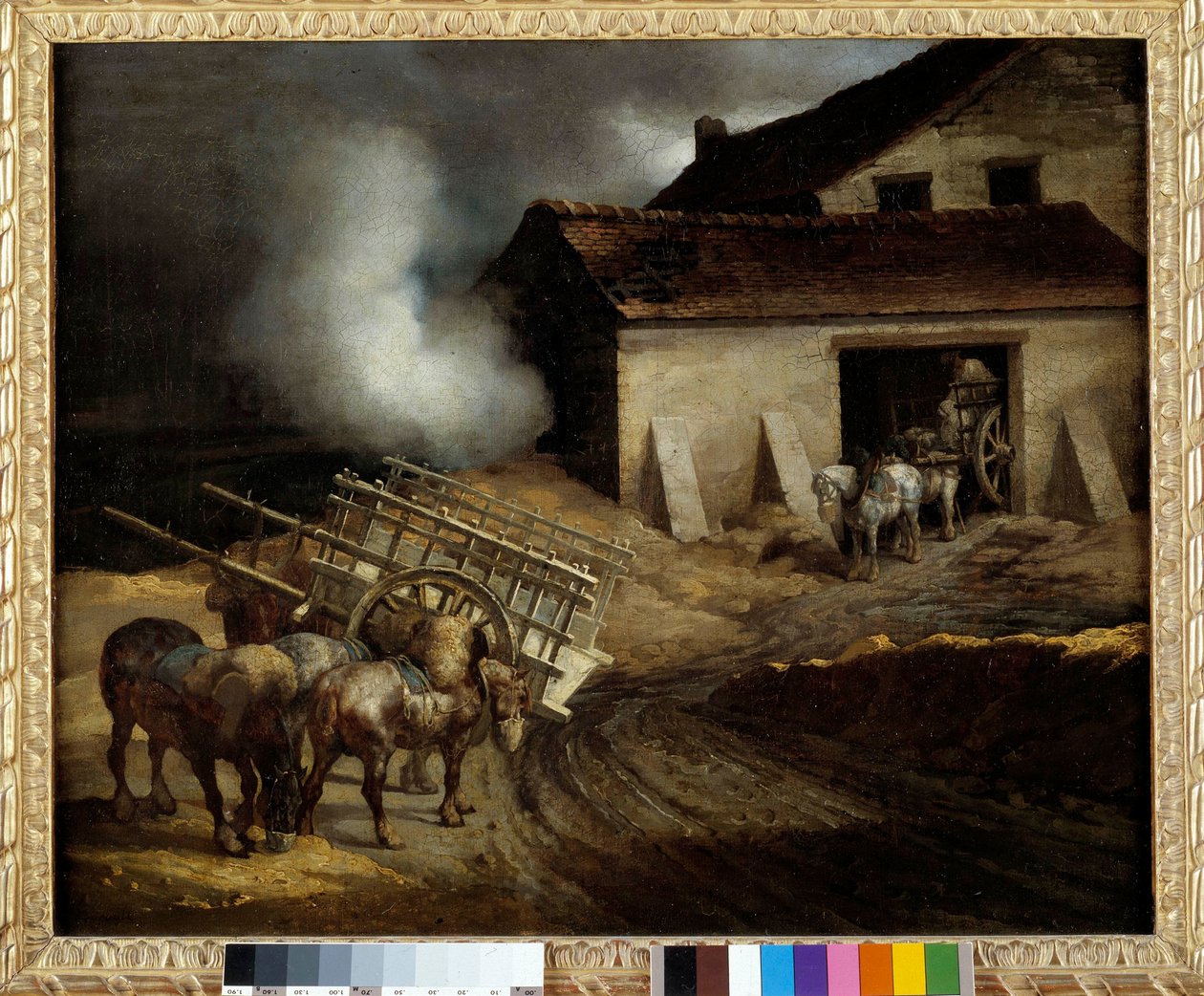 Theodore Gericault (1791-1824) 绘画的石膏炉 昏暗。 0,5x0,6 m。 作者 西奥多·杰里科（Theodore Gericault）