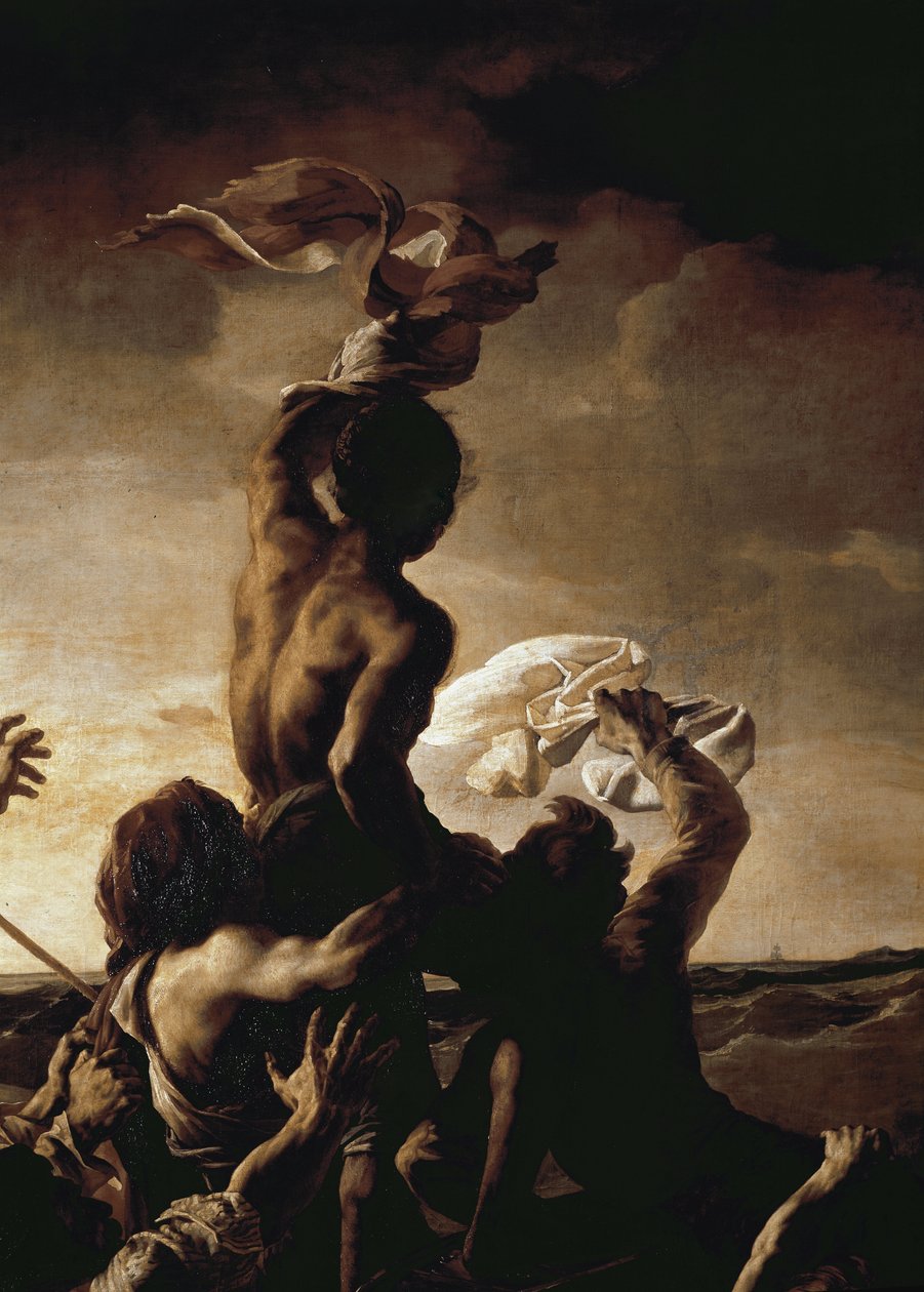 The raft of the Meduse - Detail (oil on canvas 作者 西奥多·杰里科（Theodore Gericault）