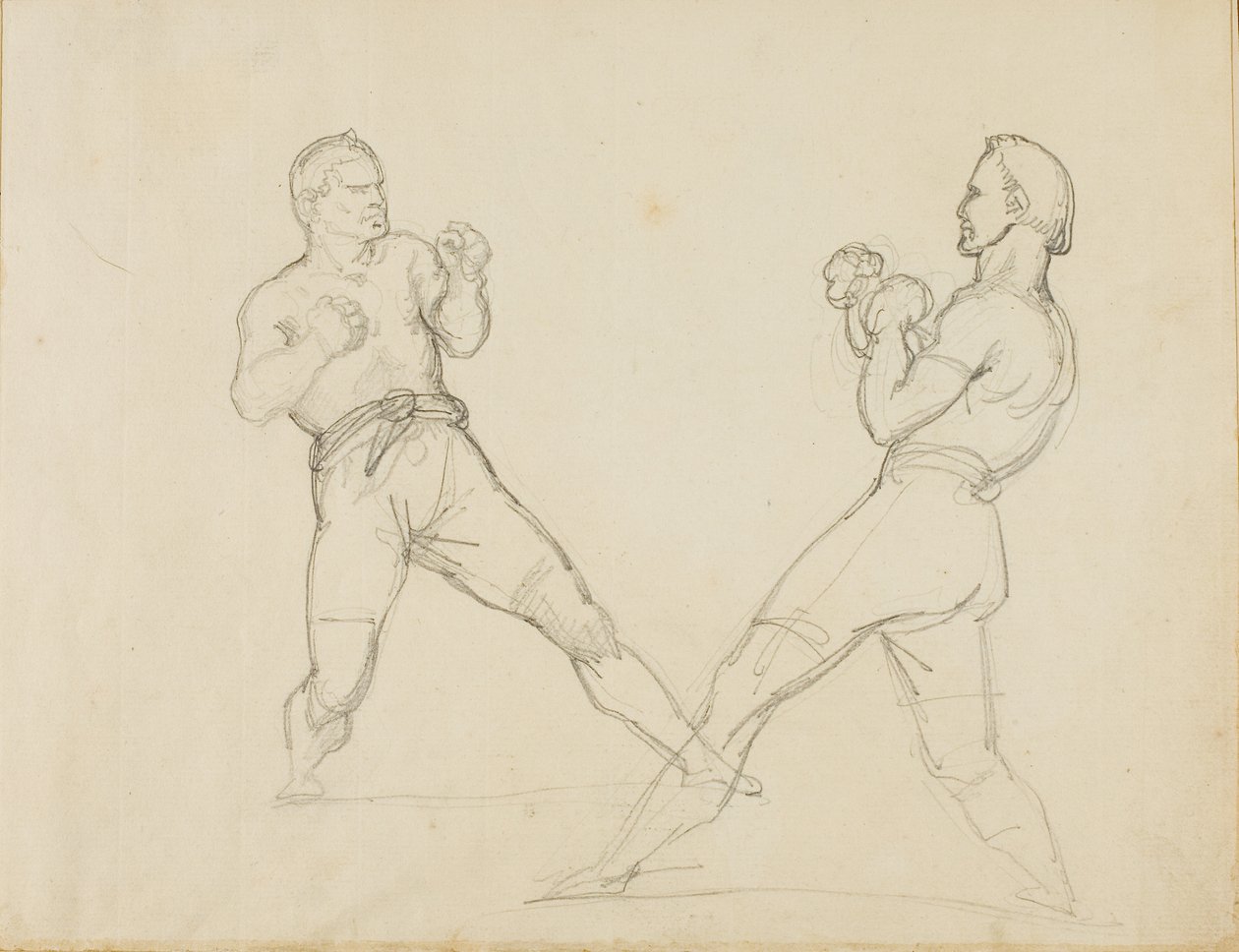 两名拳击手对打 作者 西奥多·杰里科（Theodore Gericault）