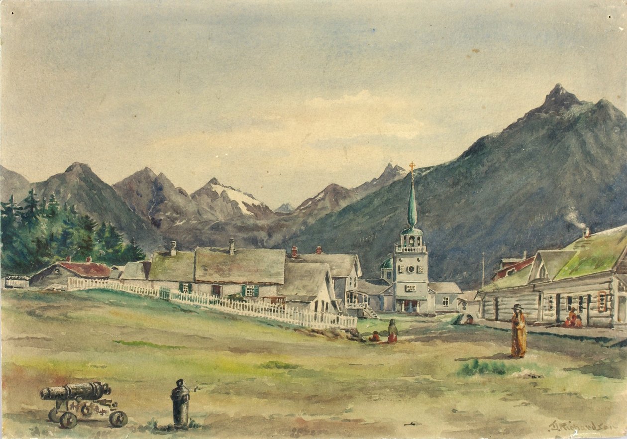 林肯街，锡特卡，1887 年 作者 西奥多·J·理查森