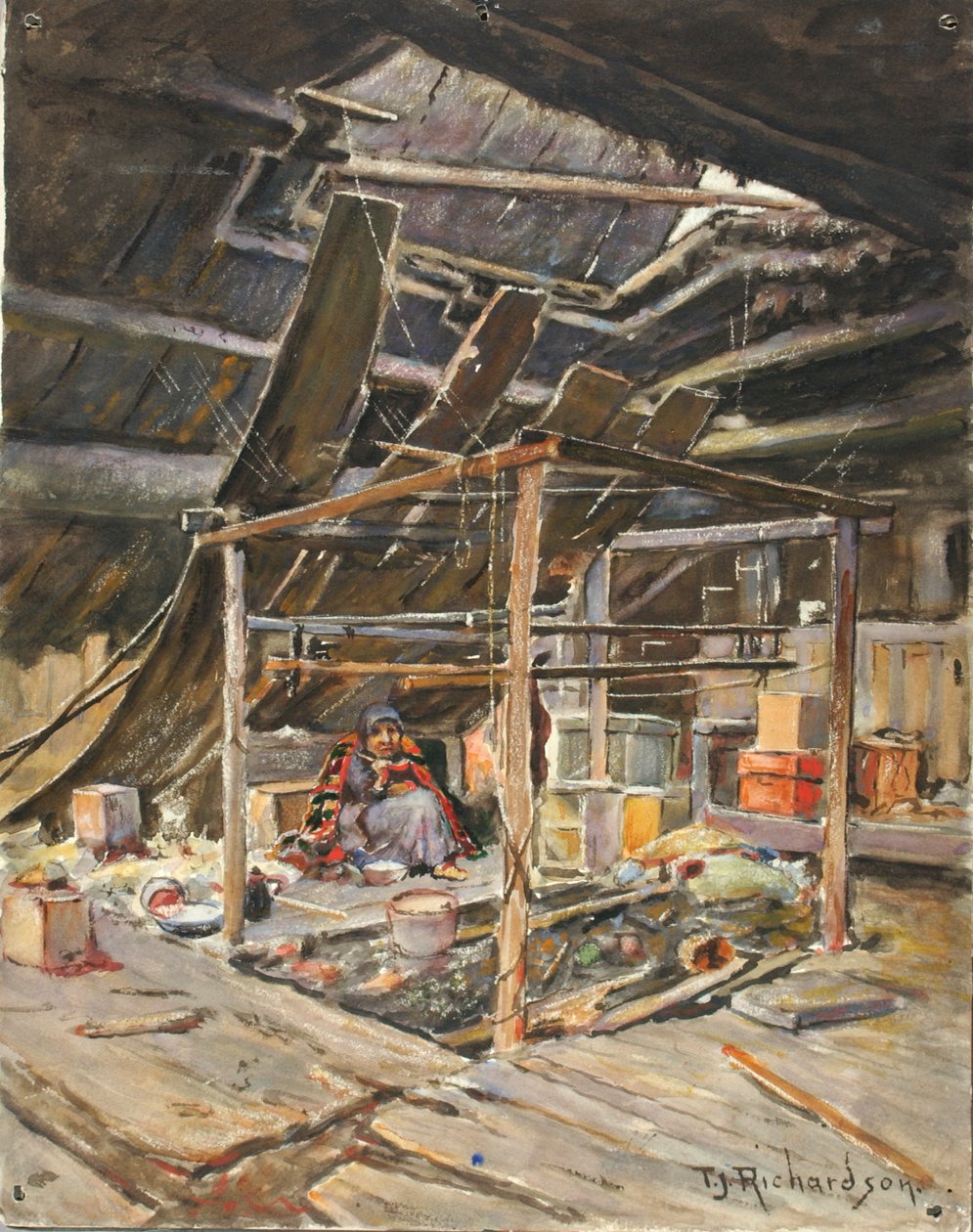 土著内部，约1880-1914年。 作者 西奥多·J·理查森