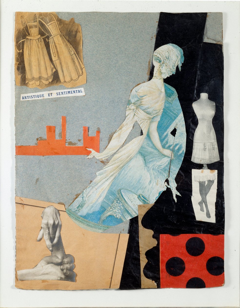 西奥多·弗兰克尔 (Theodore Fraenkel，1896-1964) 创作的艺术感伤拼贴画，1921 年米兰，Schwarz 收藏由 Mudima 提供 作者 西奥多·弗兰克尔