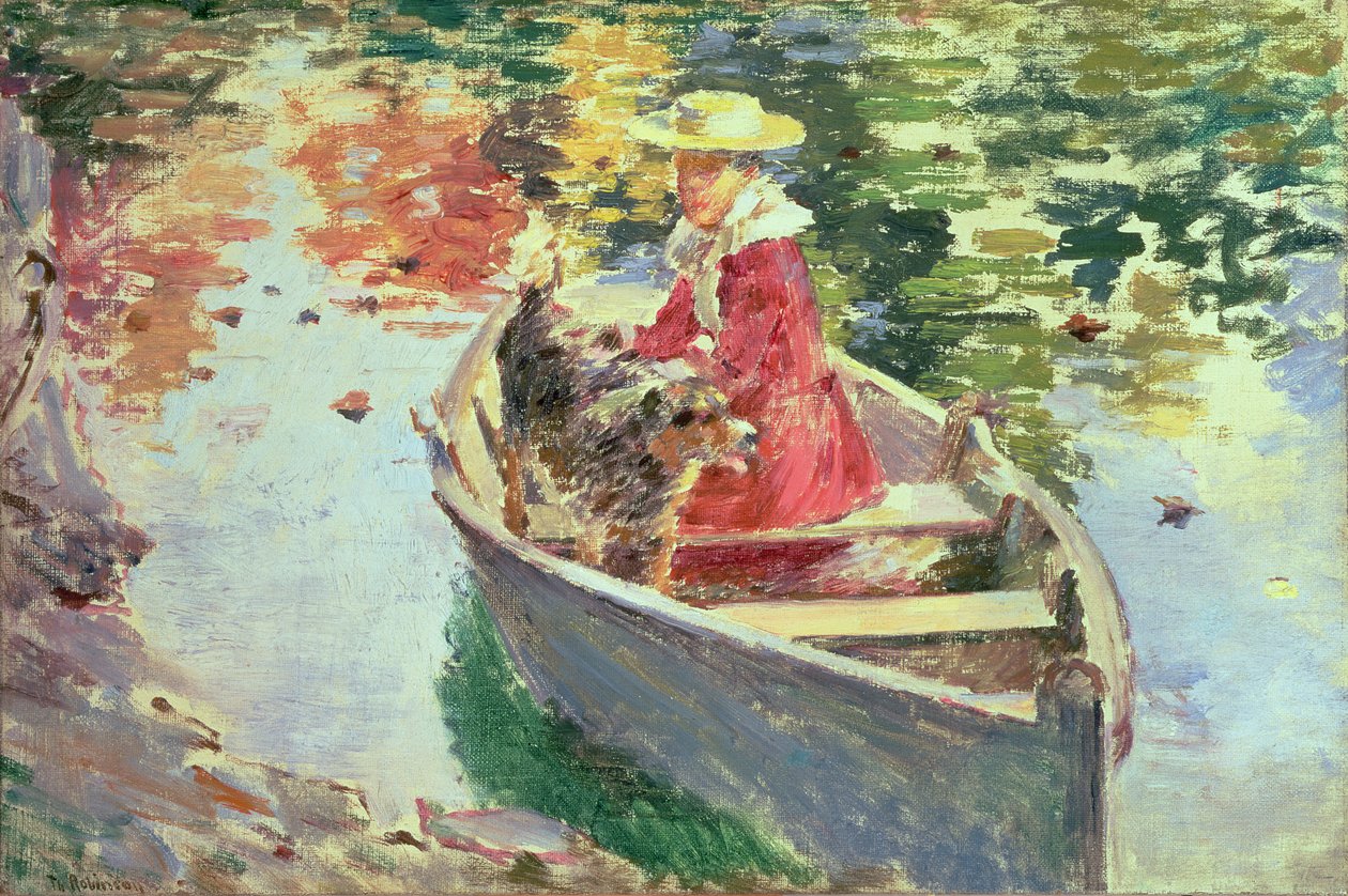莫特小姐和她的狗舍，1893年 作者 西奥多·罗宾逊