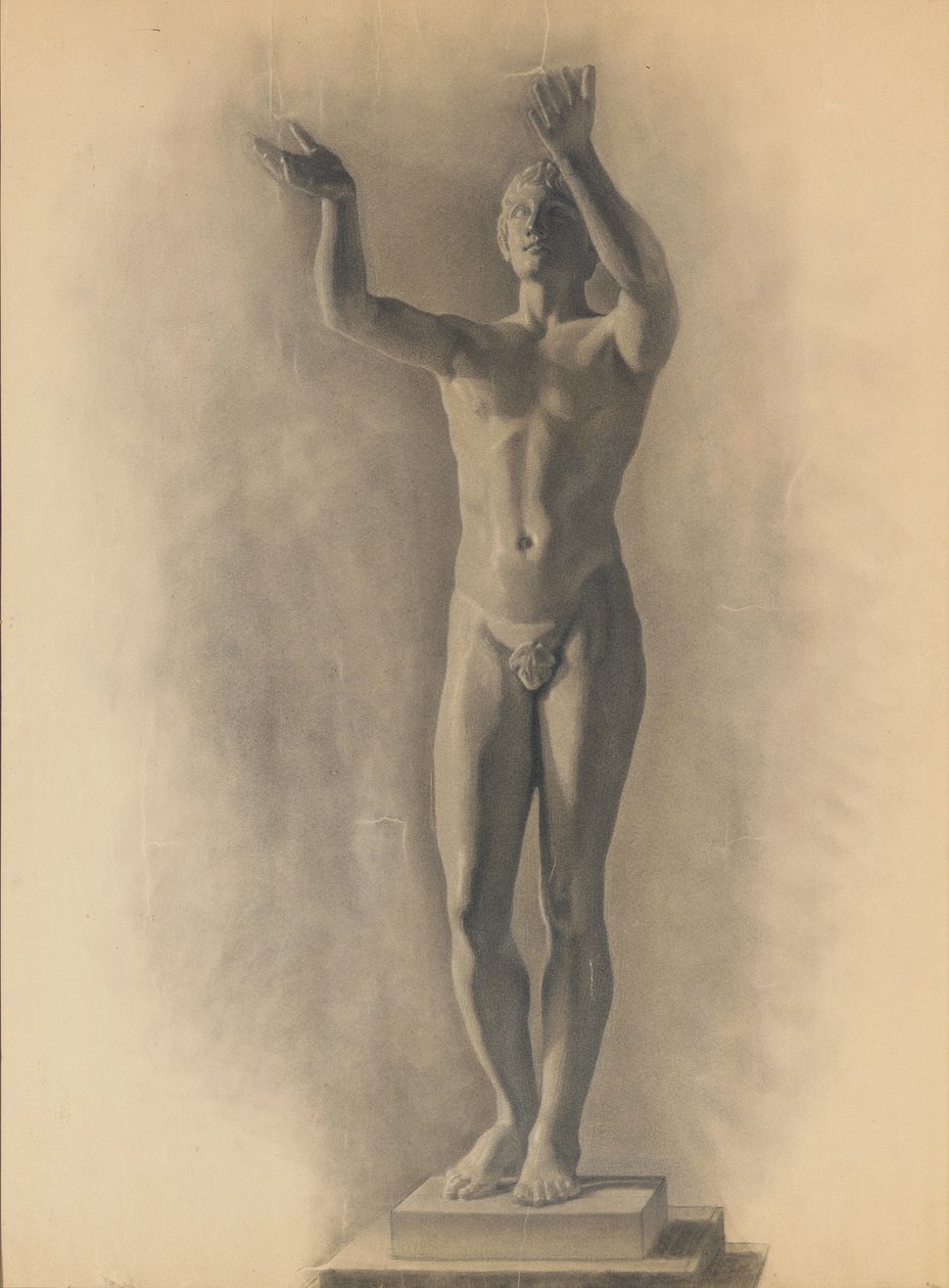 男性人物研究，1875年 作者 西奥多·罗宾逊