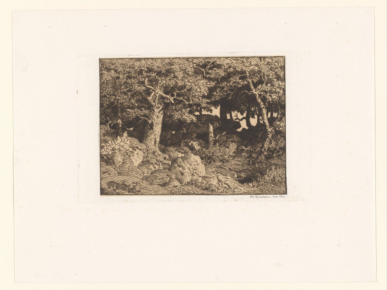 岩石上的橡树
Chênes de Roche（原标题） 作者 西奥多·卢梭