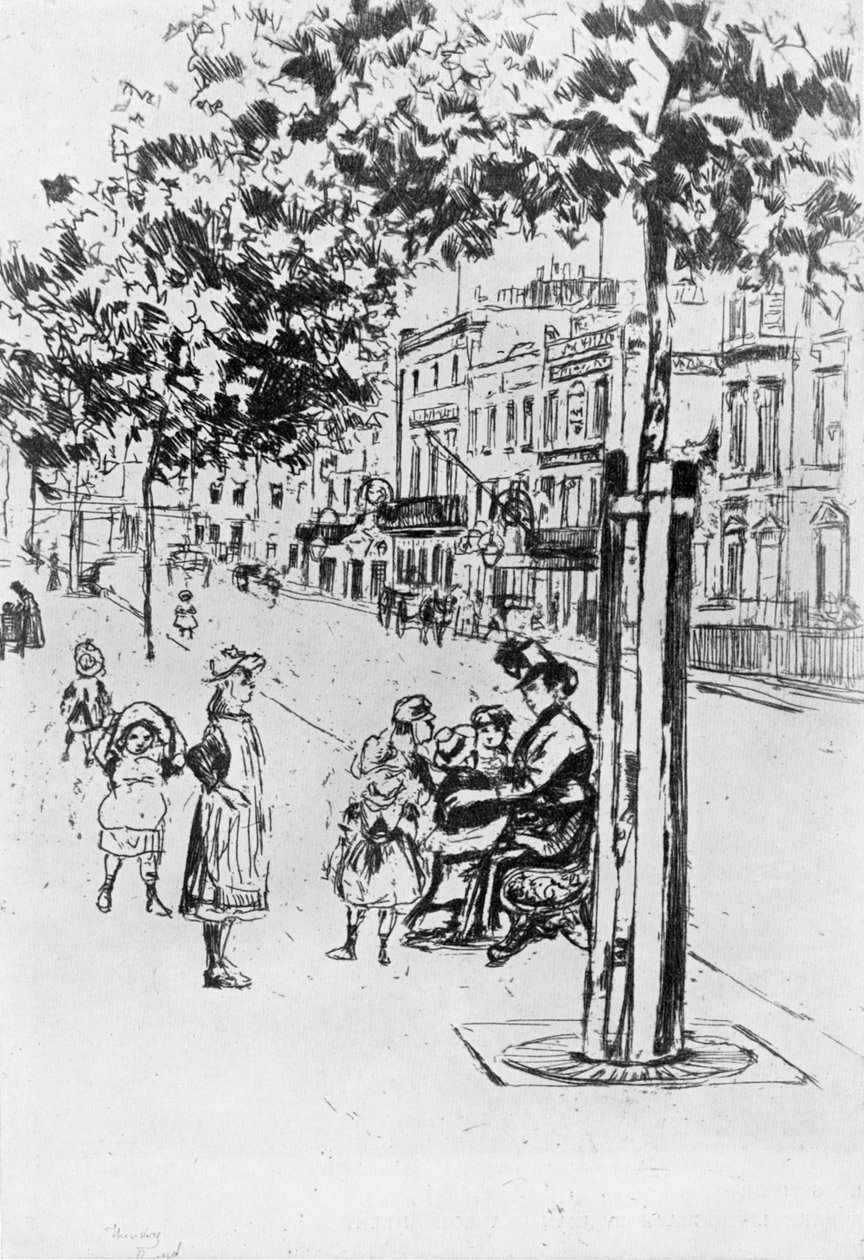 切尔西儿童队，1913年。 作者 西奥多·罗素