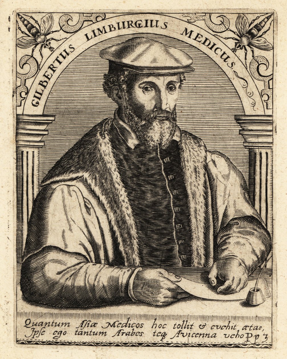 Gilbert Fusch of Limburg，荷兰医生，1504-1567。 作者 西奥多·德布瑞