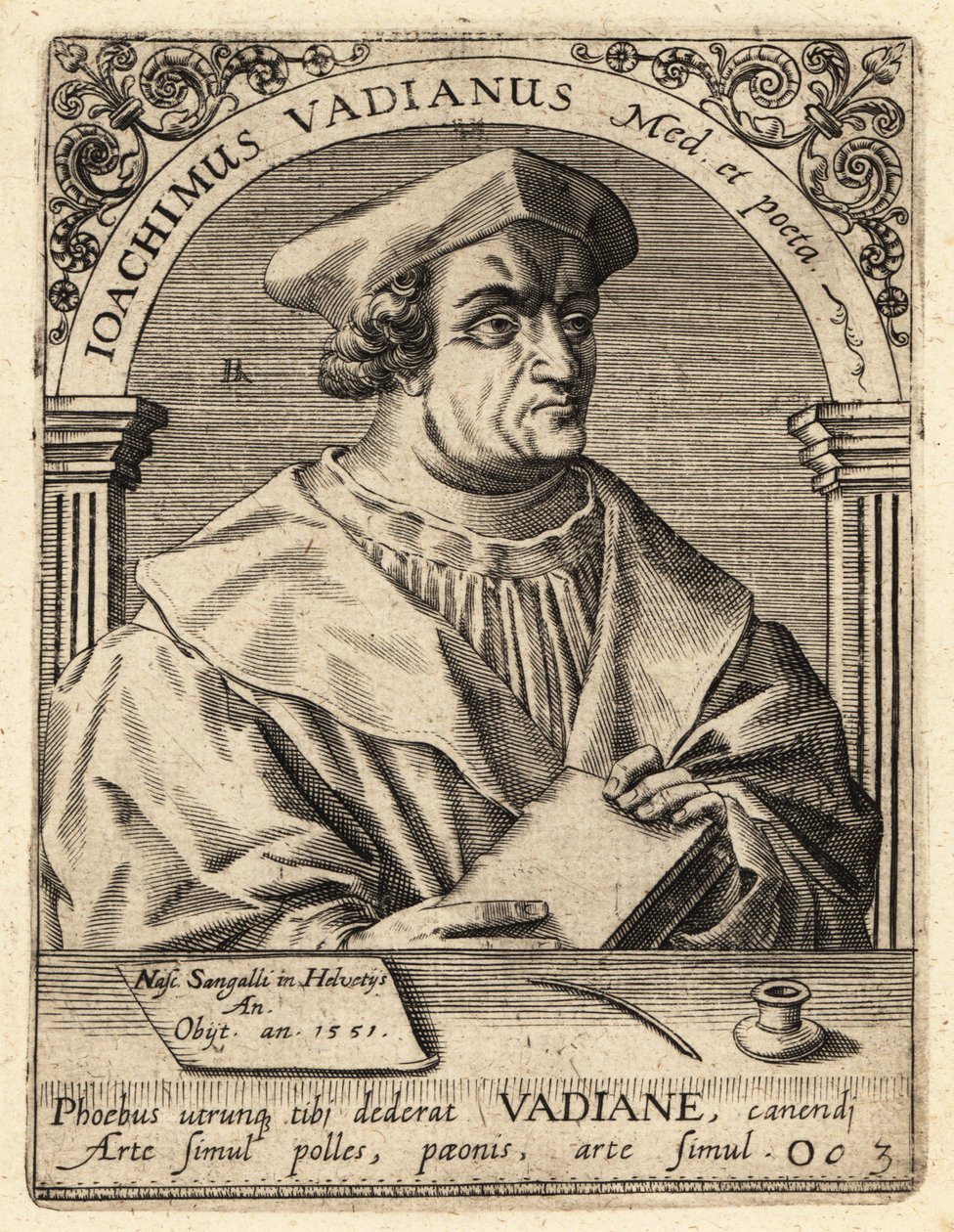 Joachim von Watt, 瑞士人文主义者 作者 西奥多·德布瑞