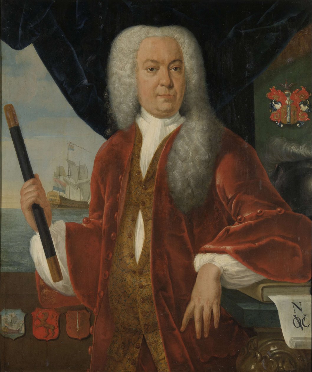 Adriaan Valckenier（1695-1751）。总督（1737-41） 作者 西奥多勒斯·贾斯汀努斯·雷恩