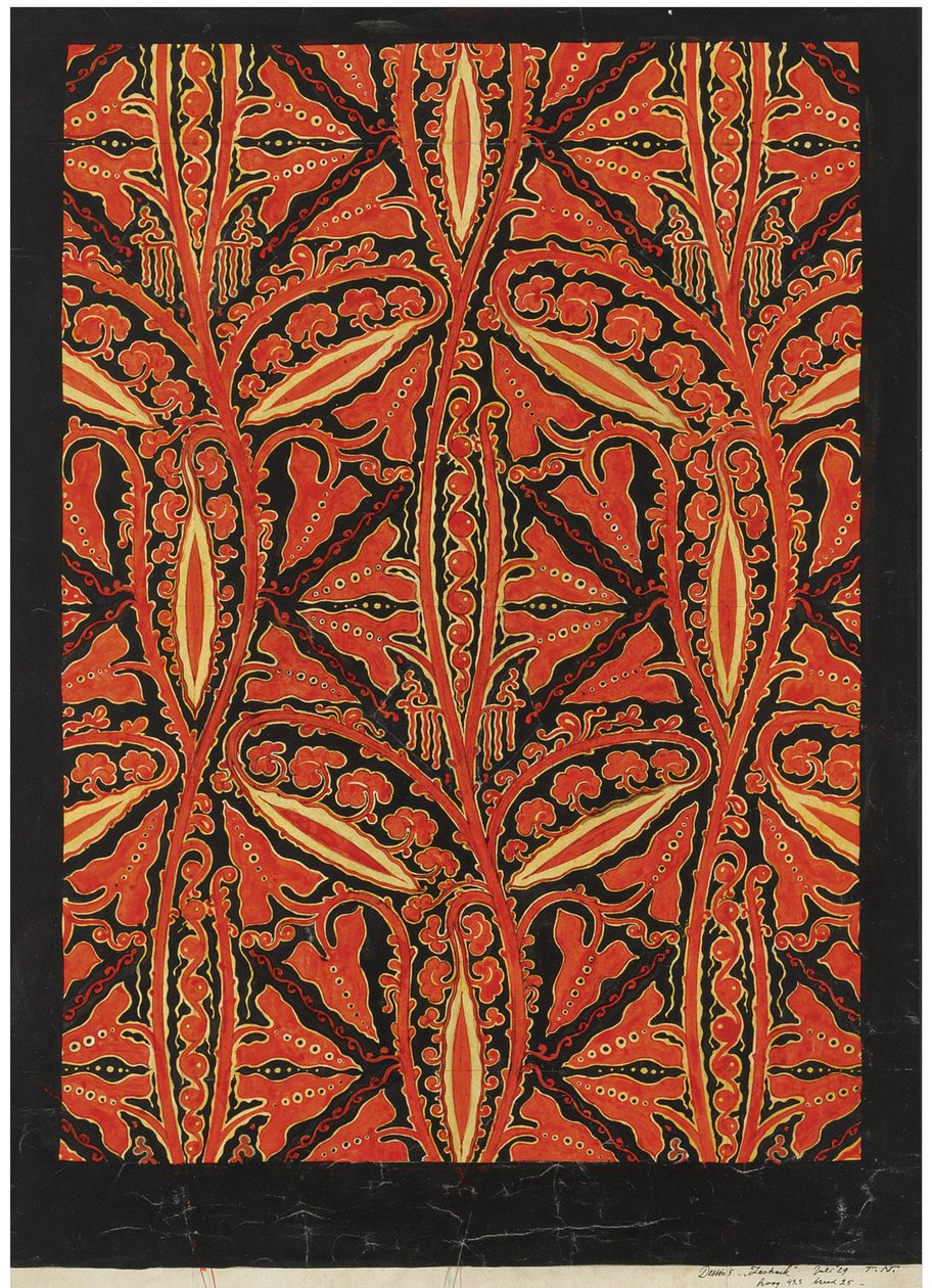 壁纸设计 作者 Theodorus (1866 1951) 纽文惠斯