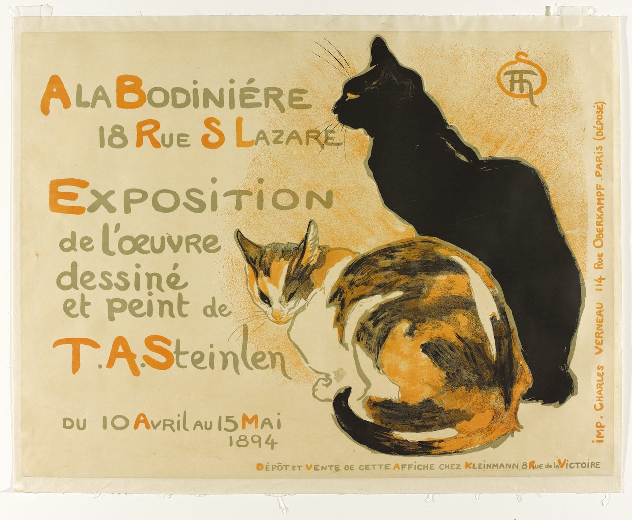 在Bodinière，1894年 作者 西奥菲勒·亚历山大·斯坦伦