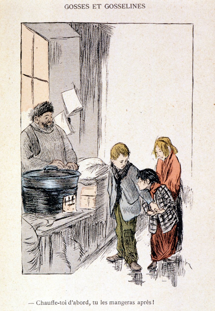 Kids and Gosselines：先给自己加热，然后再吃！ 在“生活中”，斯坦伦 1901 年 作者 西奥菲勒·亚历山大·斯坦伦