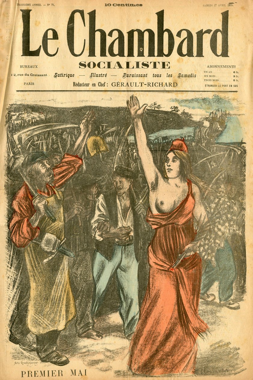 Le Chambard socialiste，第 72 号，Satirique en Couleurs 作者 西奥菲勒·亚历山大·斯坦伦