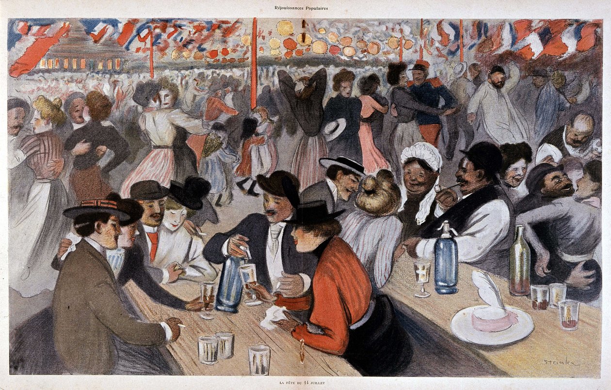 7月14日的盛宴，作者：Steinlen，未注明日期 V. 1902 作者 西奥菲勒·亚历山大·斯坦伦