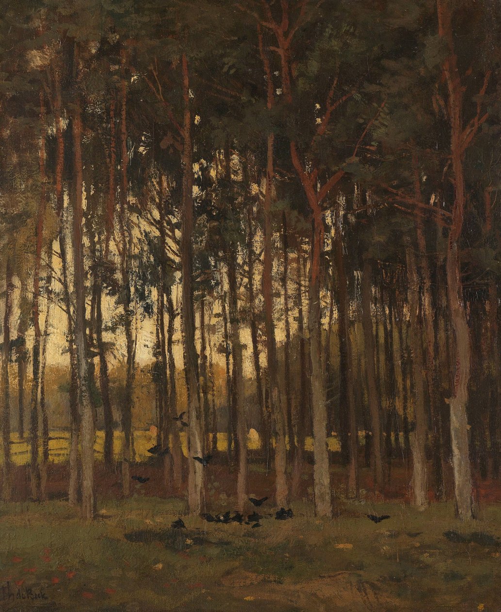 林中美景 作者 西奥菲·德·博克（Theophile de Bock）