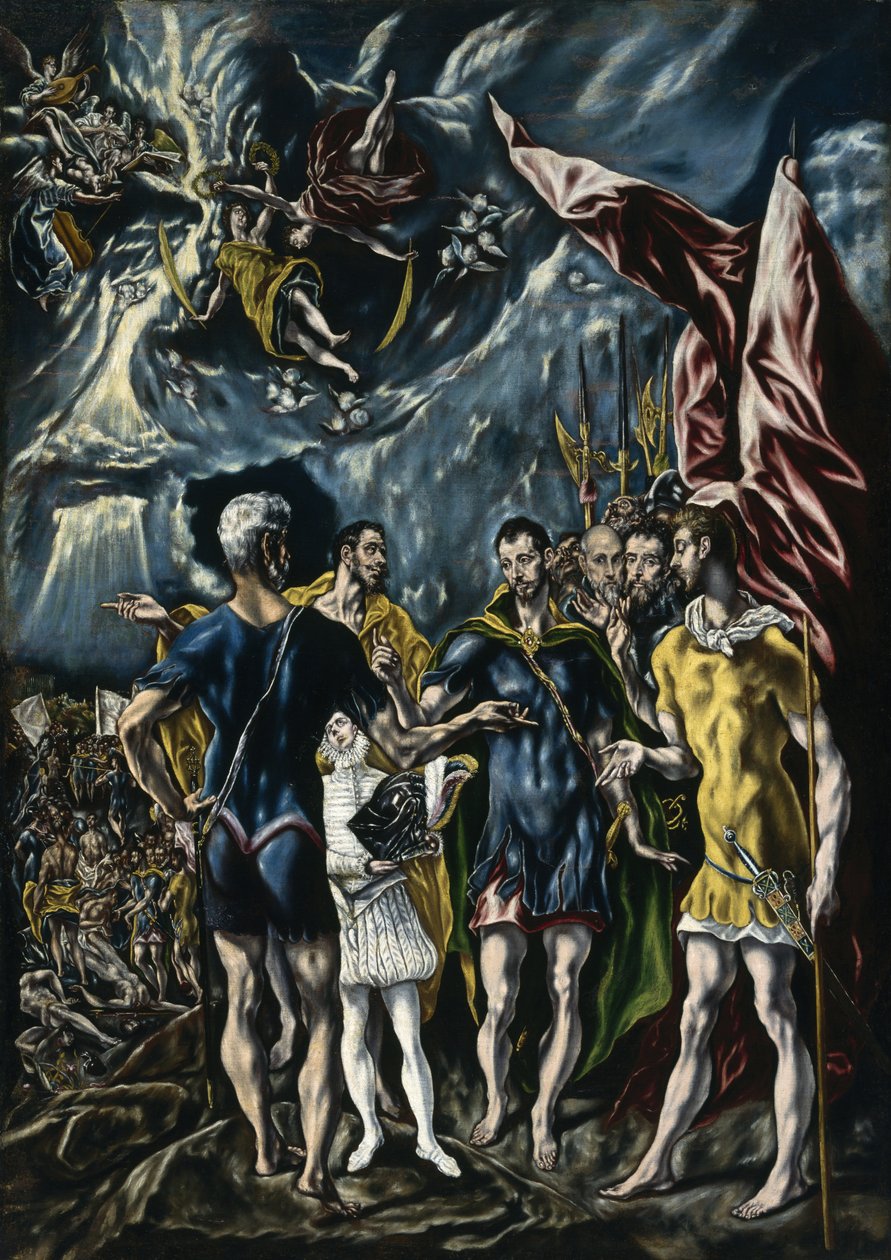 圣莫里斯的殉难，c.1600--25 作者 Theotocopoulos豪尔赫·曼努埃尔c.1578 1631 Theotocopoulos豪尔赫·曼努埃尔c.1578 1631