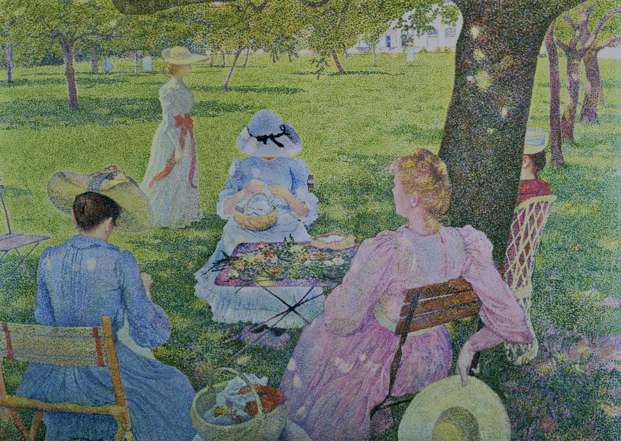 1890年在乌节的家庭 作者 范·雷塞尔伯格（Théovan Rysselberghe）