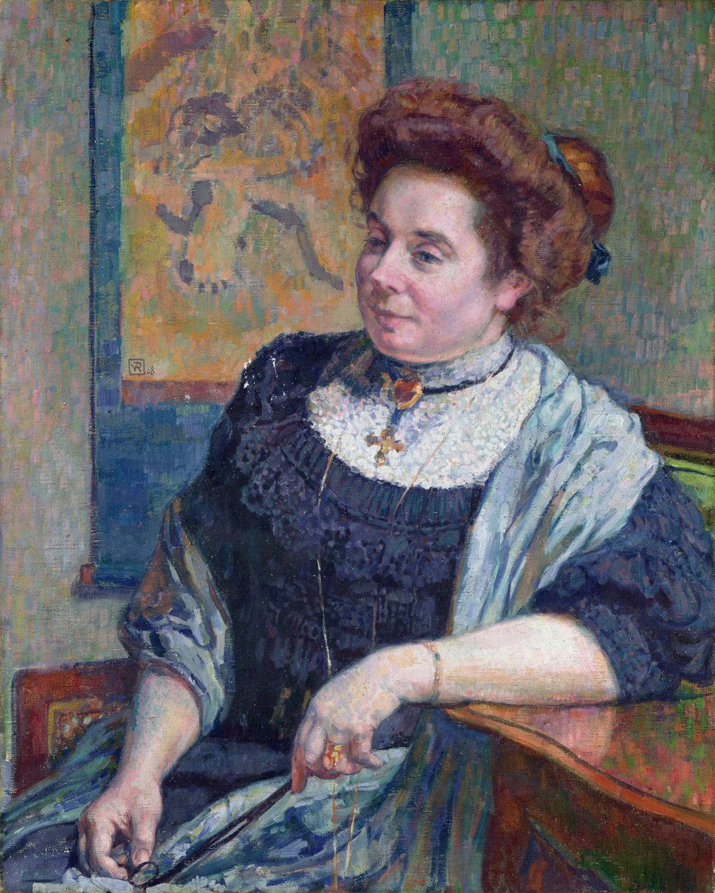 莫里斯·丹尼斯夫人，1908年 作者 范·雷塞尔伯格（Théovan Rysselberghe）